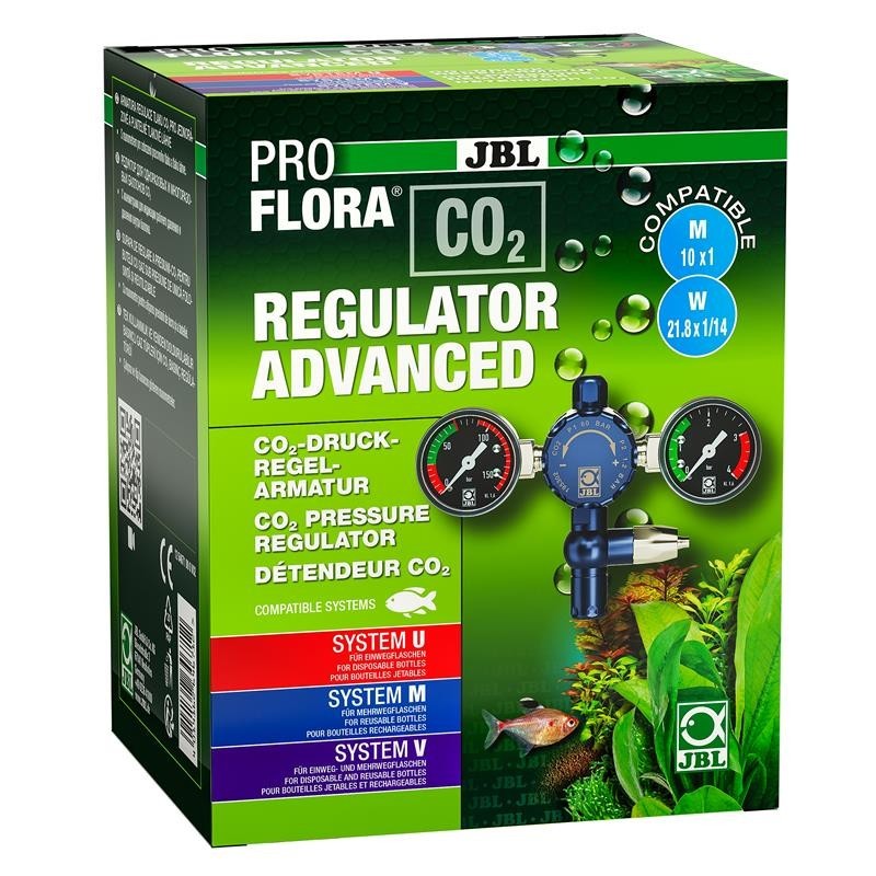 JBL ProFlora CO₂ Regulator Advanced – CO₂‑Druckminderer mit 2 Manometern