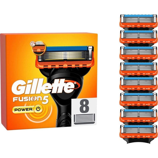 Gillette Fusion5 Power Rasierklingen 8er Pack - Neu & Original - Scharfe Präzision