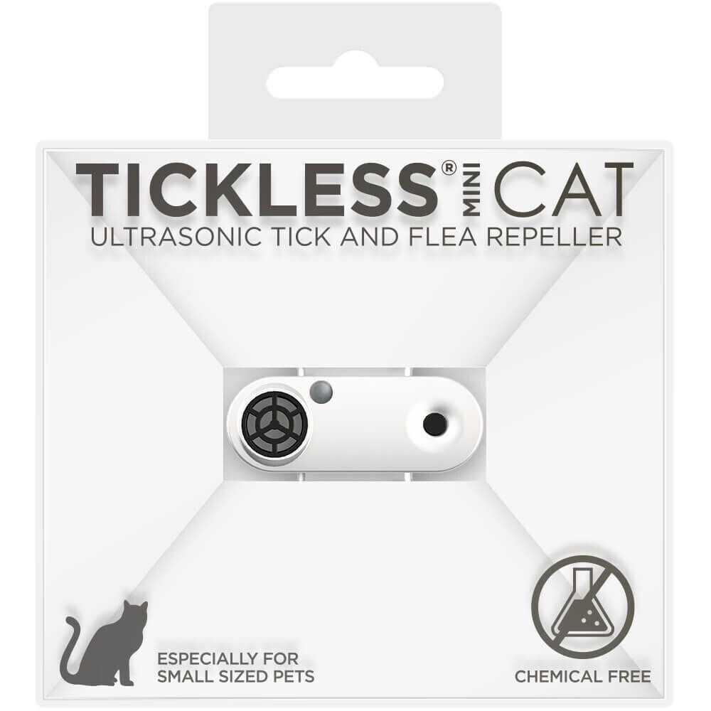 Tickless Mini Cat Weiß – Ultraschall-Zeckenschutz für Katzen