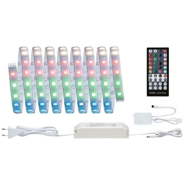 LED Strip Streifen Lichtband 3m RGBW dimmbar Fernbedienung Trafo Farbwechsel