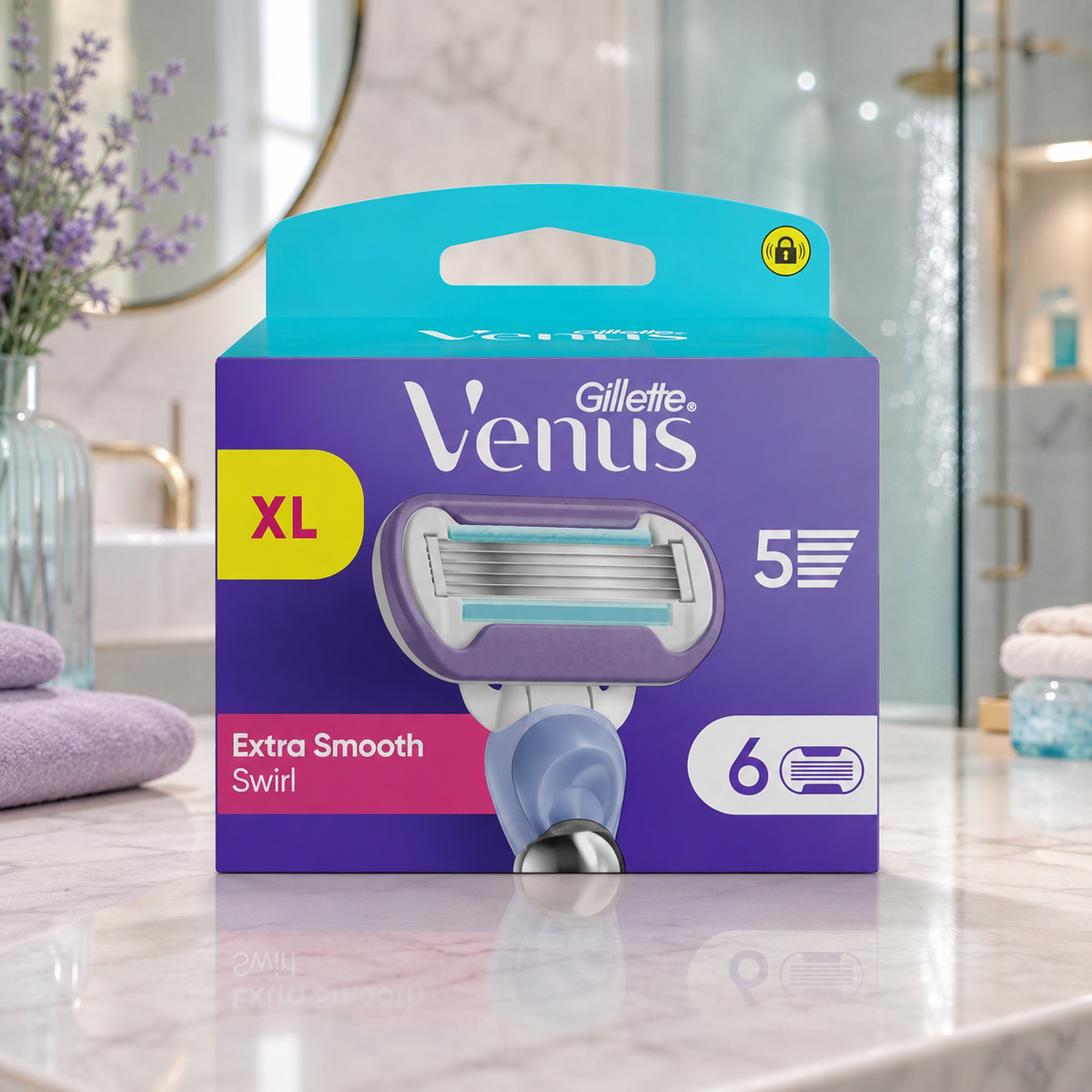 Gillette Venus Extra Smooth Swirl Ersatzklingen – 6er-Pack