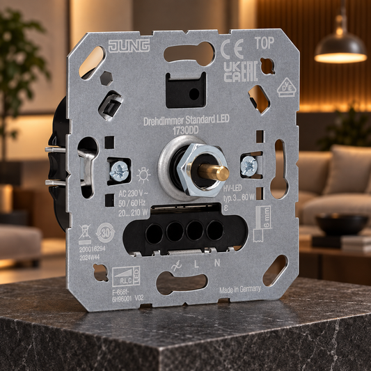 JUNG 1730 DD LED Drehdimmer Einsatz UP 3-60W ohne Nebenstelleneingang