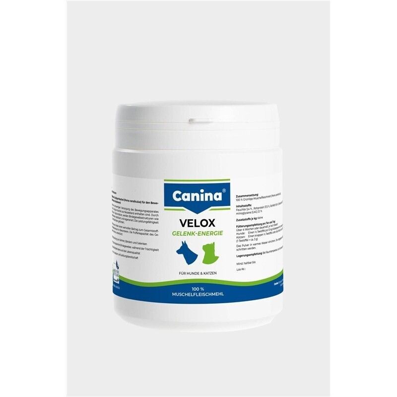 Canina Pharma Velox Gelenk-Energie 400 g Muschelfleischmehl für Hunde und Katzen