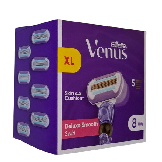 Gillette Venus Deluxe Smooth Swirl Rasierklingen / Ersatzklingen 8er Pack