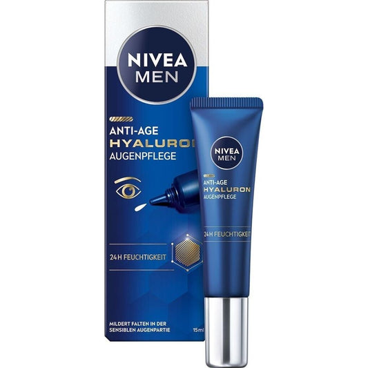 NIVEA MEN Anti-Age Hyaluron Augencreme 15 ml gegen Falten Männer