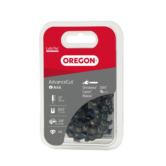 Oregon AdvanceCut Sägekette 90SG044E – 30 cm | 3/8" Hobby | 1,1 mm | 44 Treibglieder