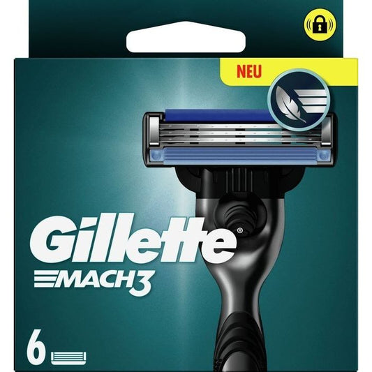 Gillette Mach3 Rasierklingen – 6er Pack (mit spezieller Beschichtung)