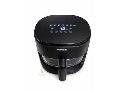 PABAREN Air Fryer 4,5 L mit Glasbehälter, digital, 1500 W