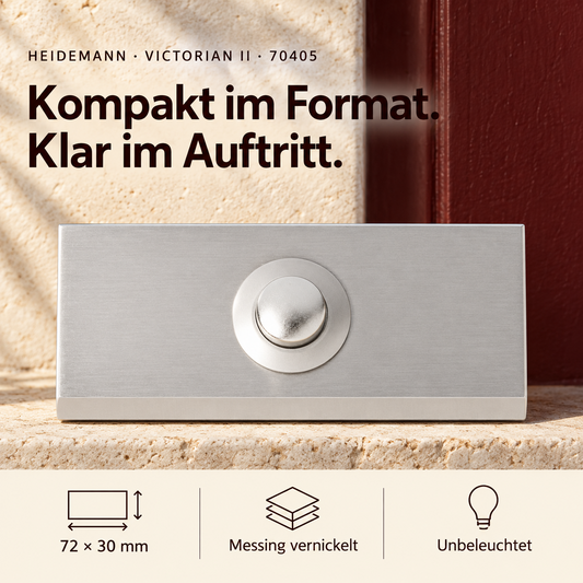 Heidemann Klingeltaster "Victorian II", Edelstahl V4A 70405
