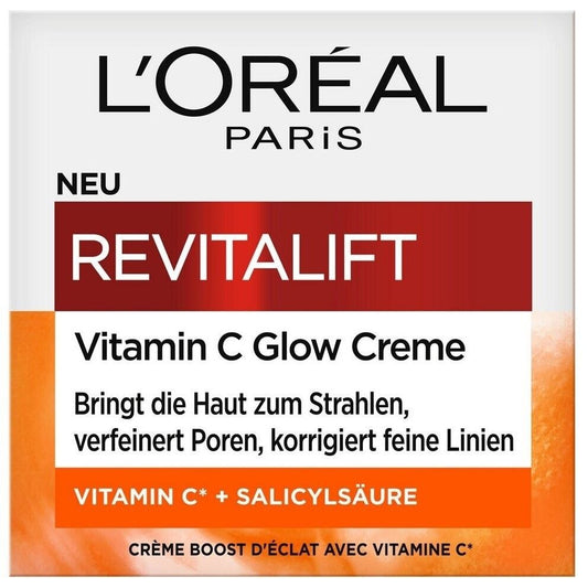 L'Oréal Revitalift Vitamin C Glow Tagespflege Anti-Falten Creme 50 ml