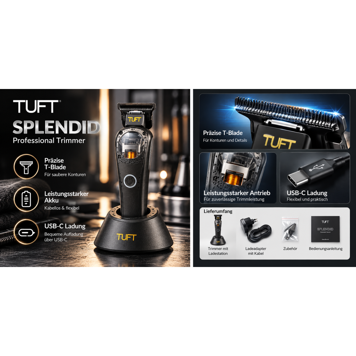 TUFT Professional Splendid Professional Hair Trimmer / Haar Trimmer – Produktabbildung