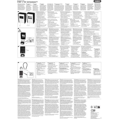 ABUS KeyGarage 787 Schlüsseltresor Wandmontage Zahlencode wetterfest