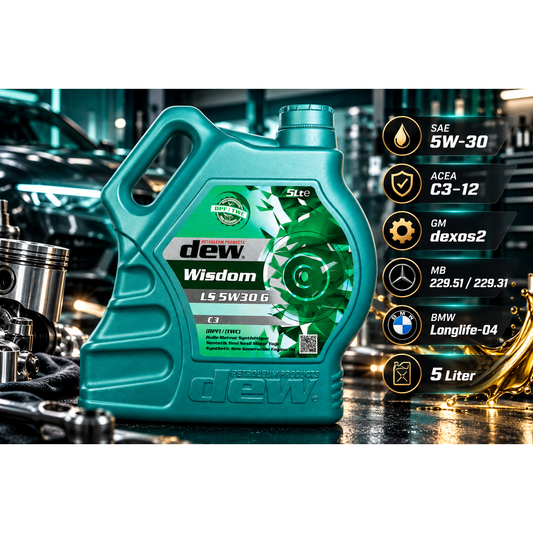 dew Wisdom LS 5W30 G – 5 Liter Hochleistungs-Motoröl – Produktbild 1