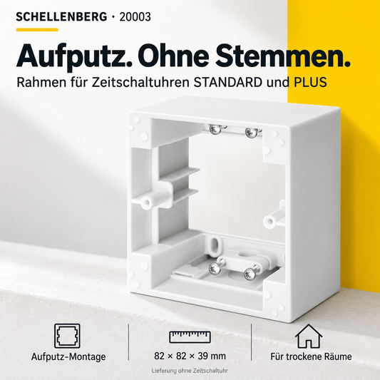 Schellenberg Aufputzrahmen 1-fach, Rollladenzubehör 20003 für STANDARD + PLUS