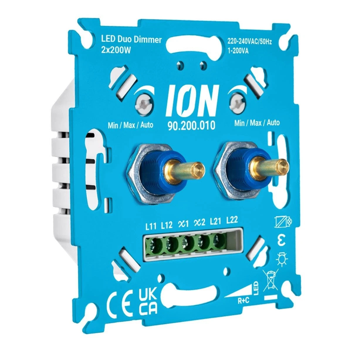 ION Industries LED Dimmer IDD2x200W-00 – Doppel LED-Dimmer 2x 200W