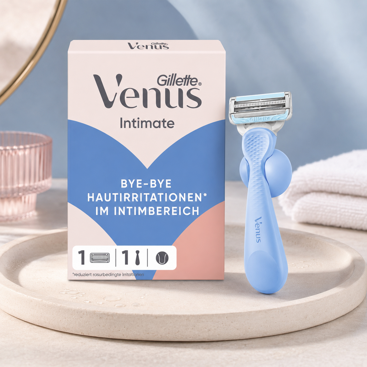 Intimate Rasierer Damen, Intimrasierer, Blau