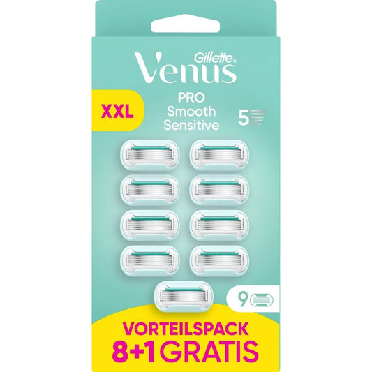 Rasierklingen, Pro Smooth Sensitive, 9 Stück