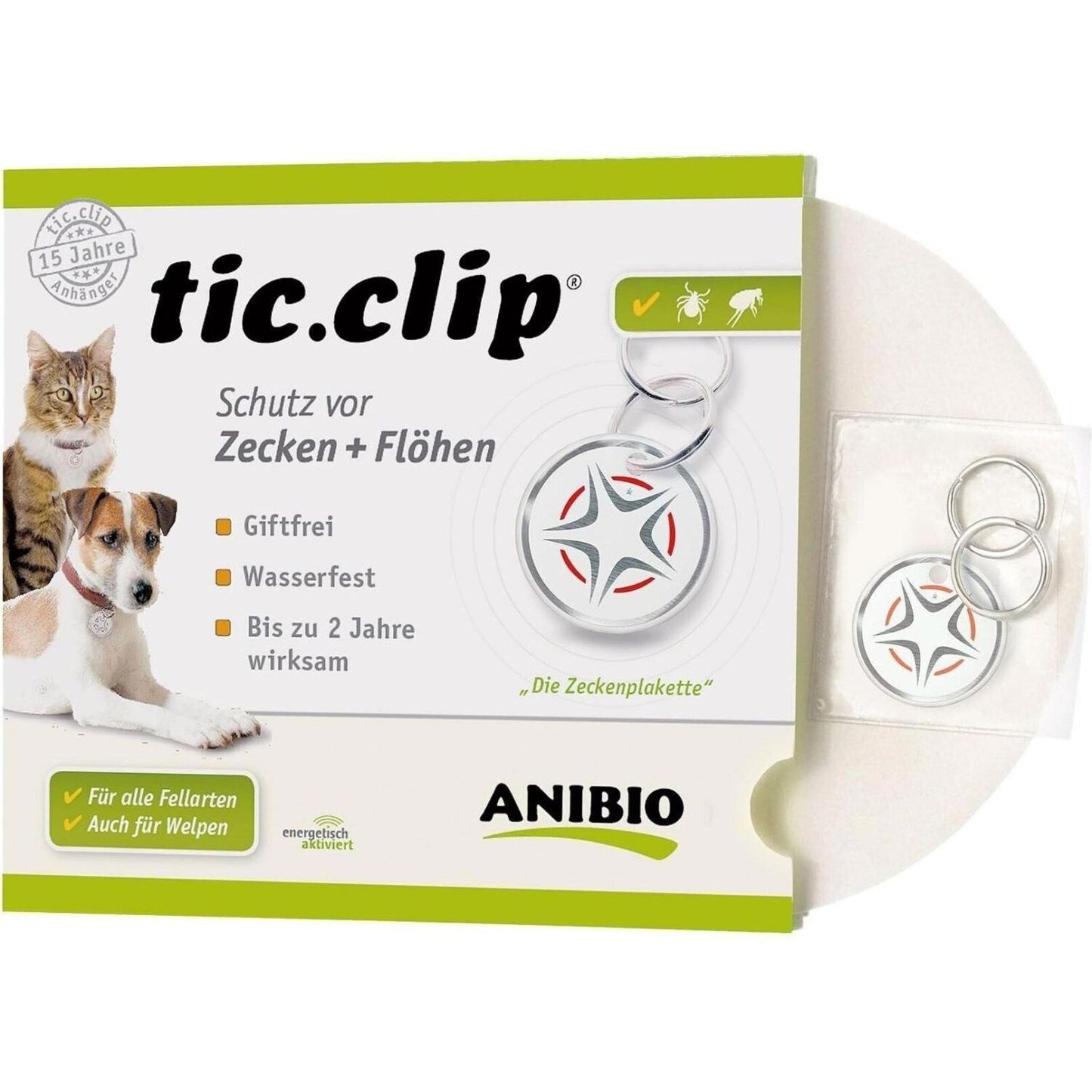Anibio TIC CLIP Anhänger ticclip für Hunde und Katzen