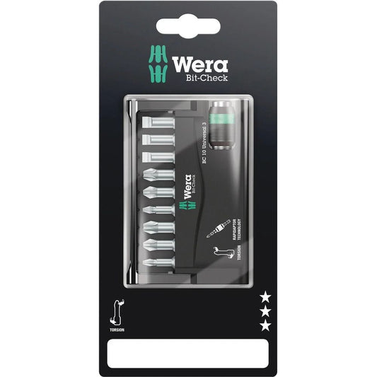 Wera Bit-Check 10 Universale 3 Bit-Set 05073410001 NEU&OVP