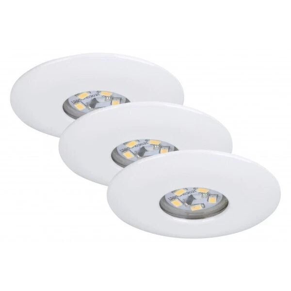 Briloner 3er Set LED Einbauleuchten Attach weiß Ø 4,5 cm