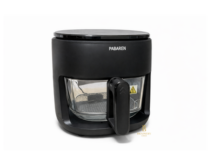 PABAREN Air Fryer 4,5 L mit Glasbehälter, digital, 1500 W