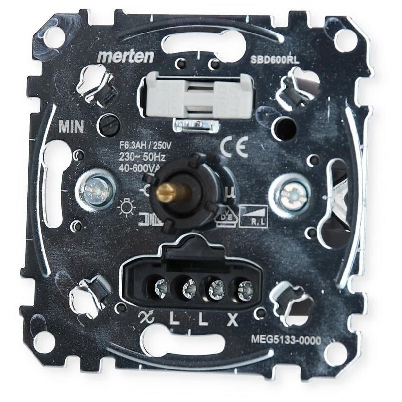 Merten Drehdimmer-Einsatz MEG5133-0000 40-600W/VA Unterputz induktive Last