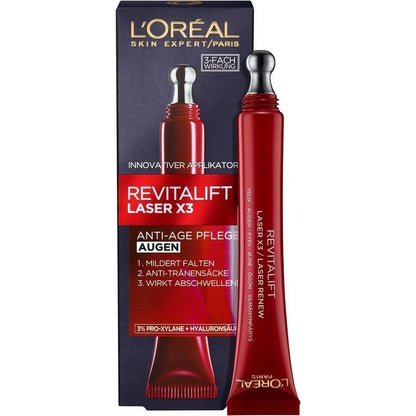 L'Oréal Paris RevitaLift Laser X3 Anti-Age Pflege Auge 15ml Loreal OVP
