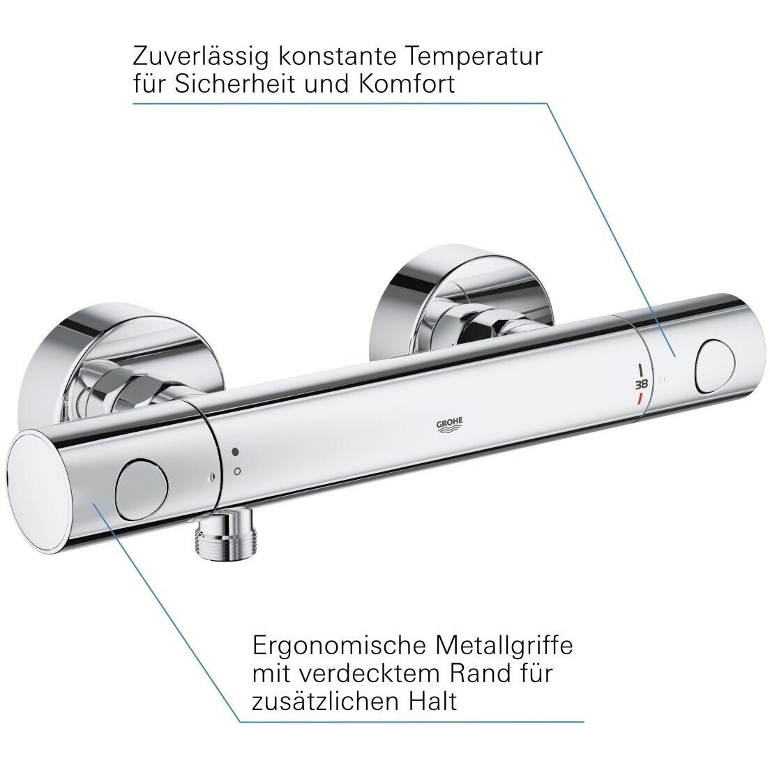 GROHE Precision Get Thermostat-Brausebatterie 1/2″ (34773000)