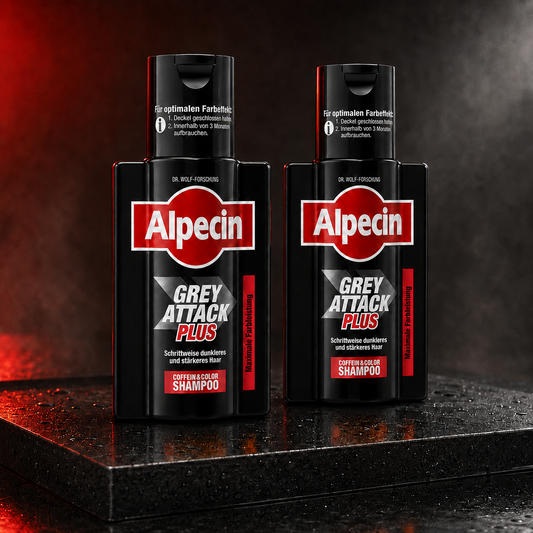 2x 200ml Alpecin Grey Attack - PLUS - Coffein & Color Shampoo 200 ml