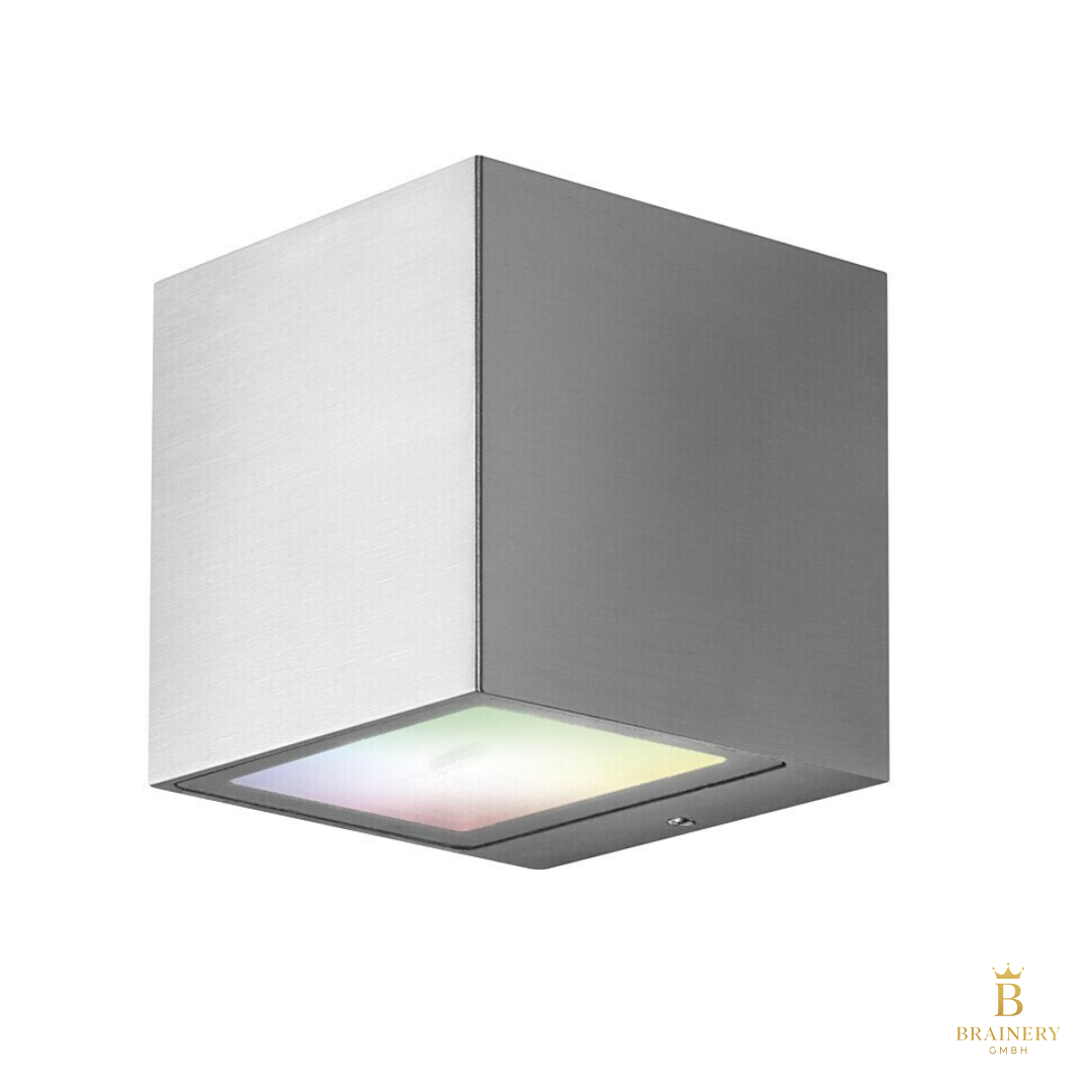 LED Smart+ Außenleuchte Wandlampe Brick Wall Stahl Up/Down 14W 1350lm RGBW WiFi