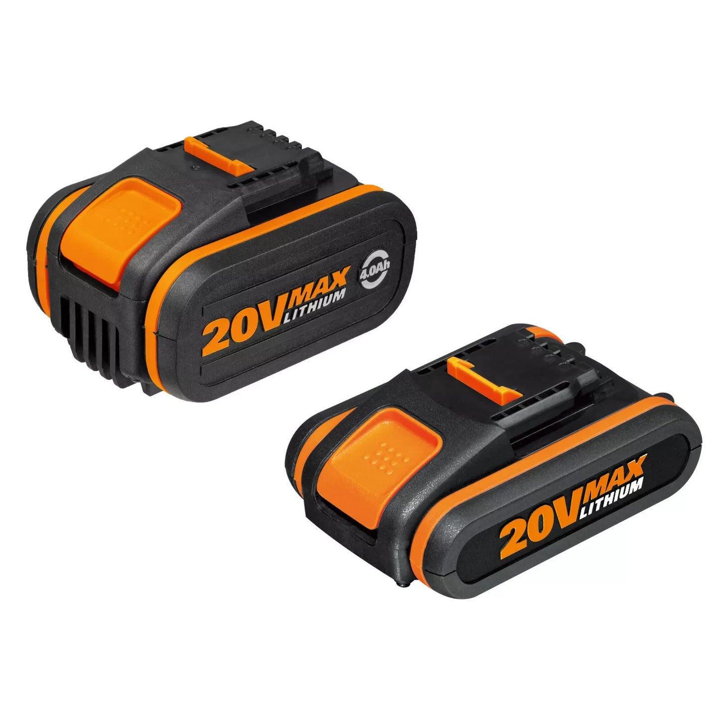 WORX WA3605 Li-Ion Akku Set 20V Max. 1 x 2,0 Ah + 1 x 4,0Ah PowerShare Akku