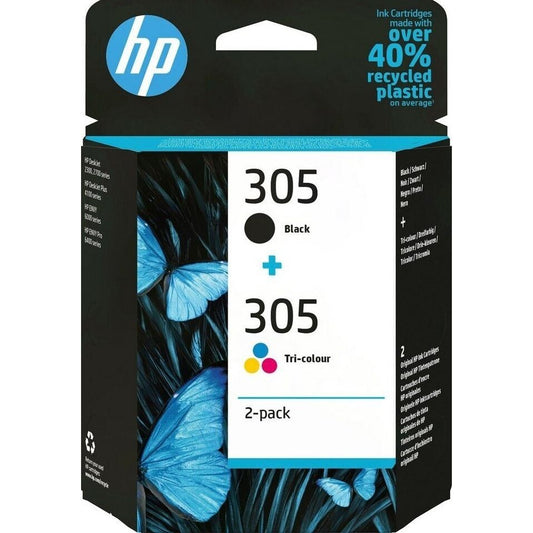 HP Nr. 305 Schwarz + 3-farbig Druckerpatronen Multipack (6ZD17AE)