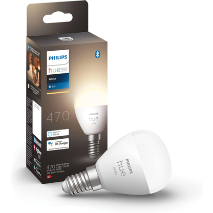 Philips Hue White E14 LED Leuchte in Tropfenform (470 Lm)